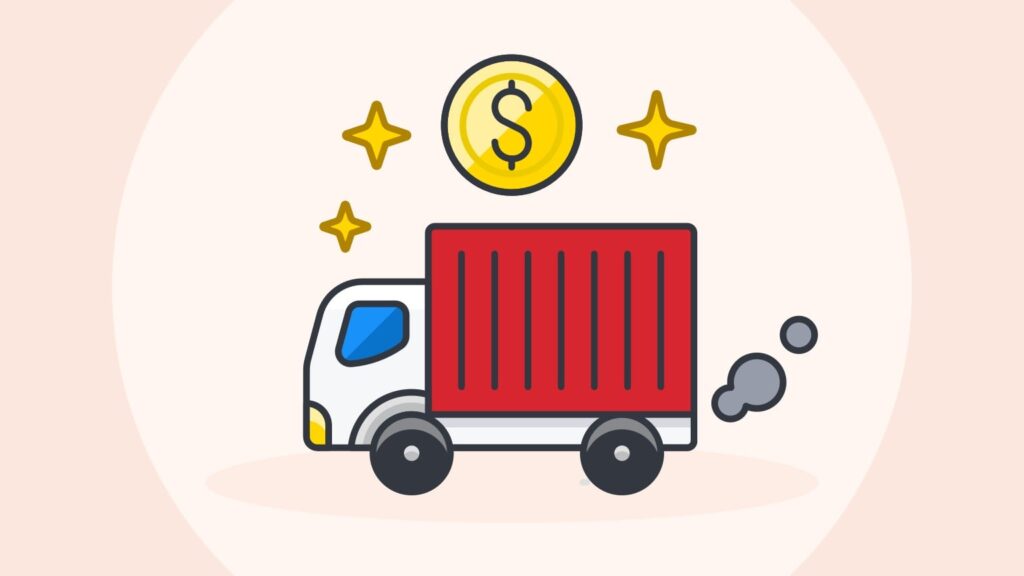 An illustration of a semi-truck